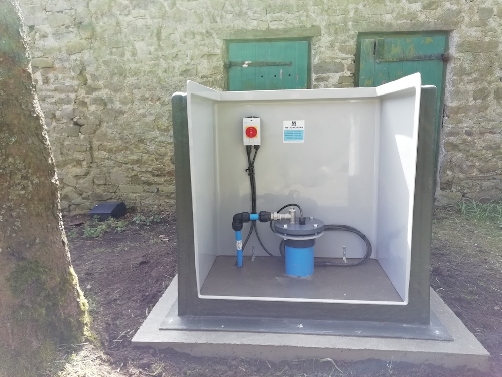 We raised the well head and sealed it to prevent water ingress and contamination